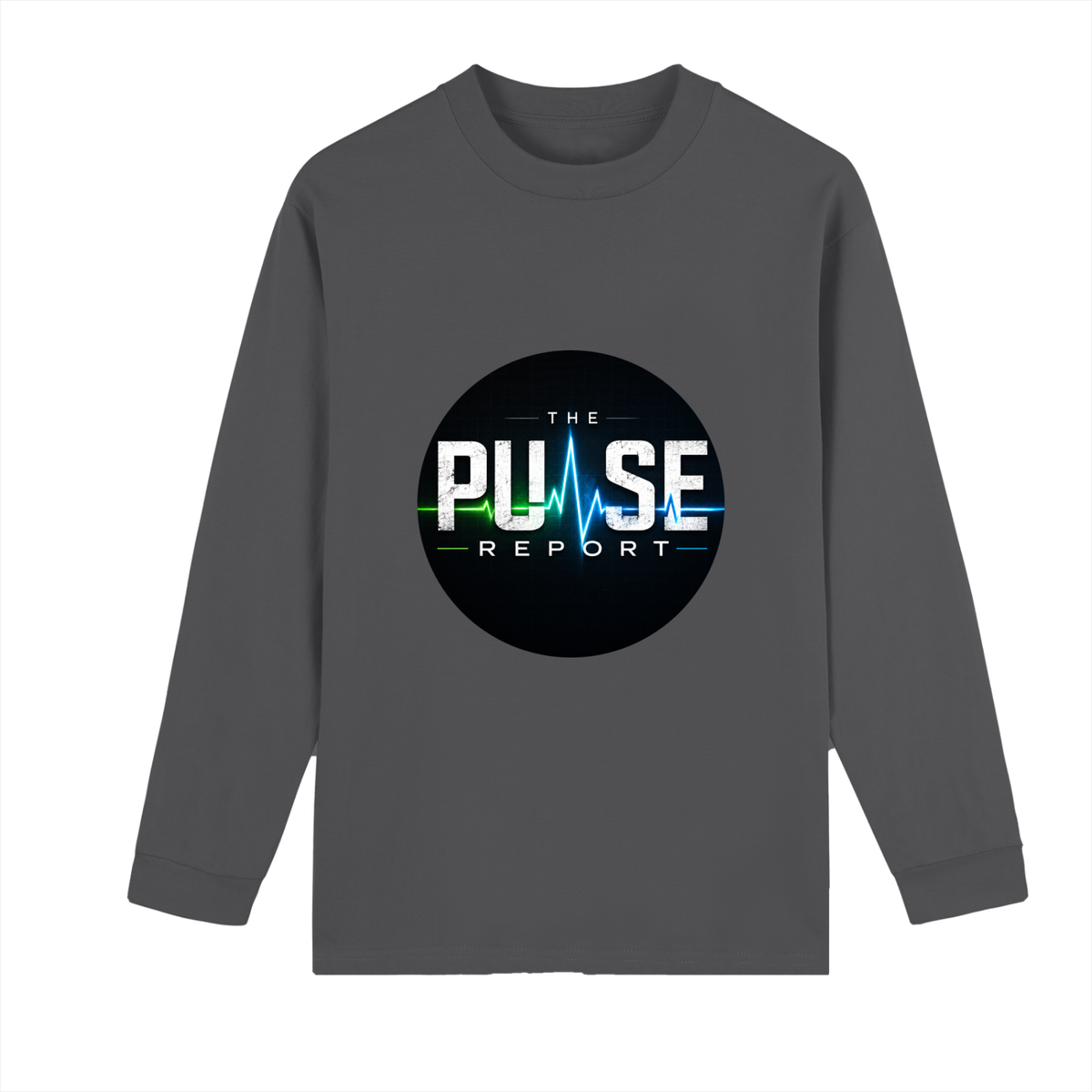 Crew Neck Drop Shoulder Long Sleeve Shirt- (Pulse Beat)