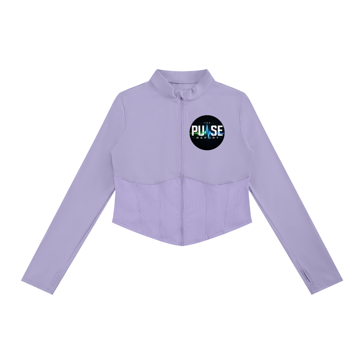 Women's Slim Fit Full-Zip Yoga Jacket- (Pulse Beat)